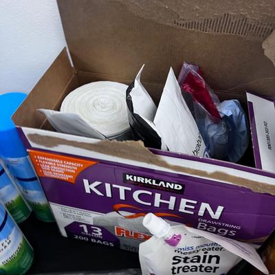 LARGE Lot of Cleaning Product Including the Table