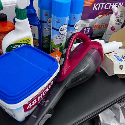 LARGE Lot of Cleaning Product Including the Table