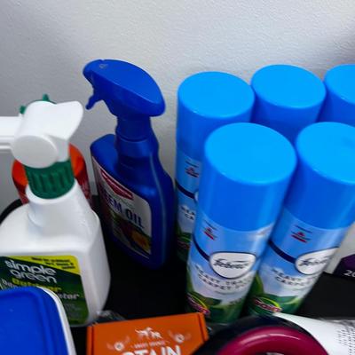 LARGE Lot of Cleaning Product Including the Table