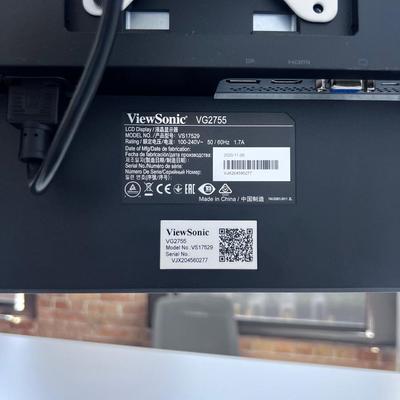 VIEW SONIC MODEL #VG2755 DUAL MONITORS WITH STAND 