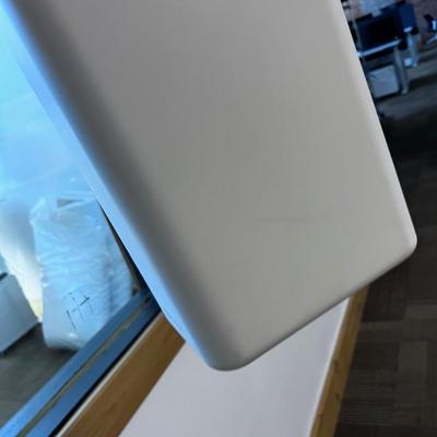 2 Small White Garbage Cans 