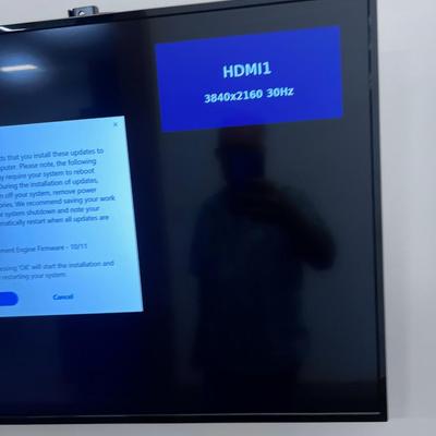 SHARP Television with Remote 43" Wall Mounted 