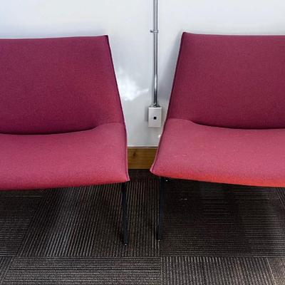 Meridith Lounge Chair Brick Color (2) A Pair by POPPIN #4 Set 