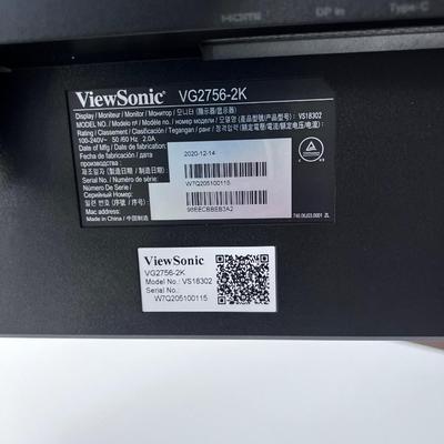 VIEW SONIC MODEL #VG2755 DUAL MONITORS WITH STAND 