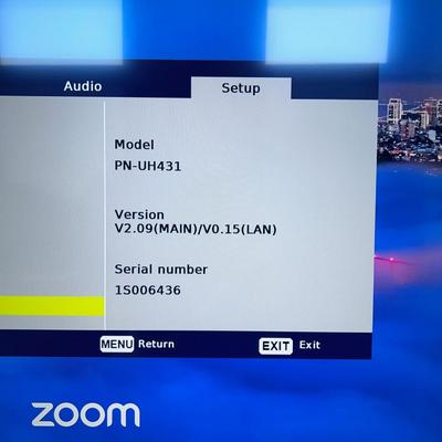 SHARP Television with Remote 43" Wall Mounted 