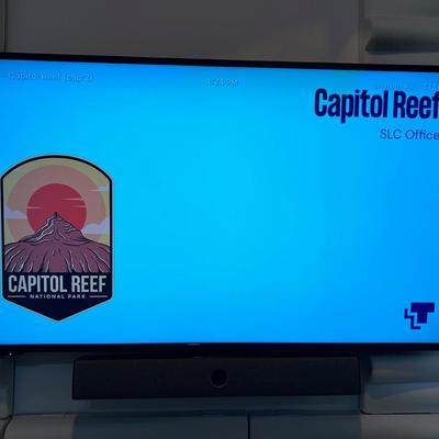 SHARP Television with Remote 43" Wall Mounted ZOOM 1 
