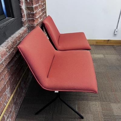 Meridith Lounge Chair Brick Color (2) A Pair by POPPIN #5 Set 