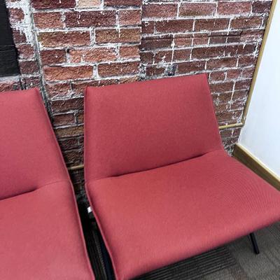 Meridith Lounge Chair Brick Color (2) A Pair by POPPIN #5 Set 