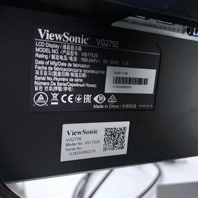 VIEW SONIC MODEL #VG2755MONITORS WITH FREE STANDING STAND 