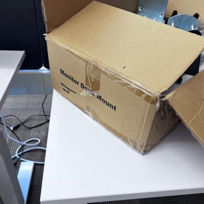 Pair of View Sonic Model XG2705 with boxed monitor stand and the ARM for Adjustable SO both ARMS 