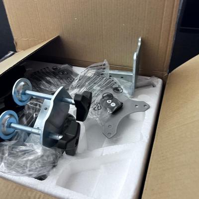 Pair of View Sonic Model XG2705 with boxed monitor stand and the ARM for Adjustable SO both ARMS 