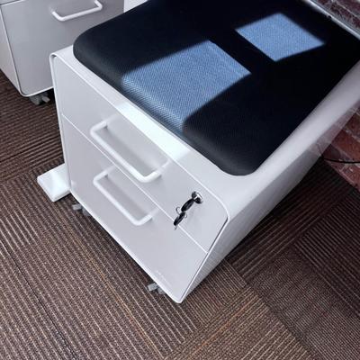POPPIN Series L Adjustable Height Desk Top, White 
