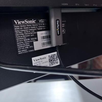VIEW SONIC MODEL #VG2755 DUAL MONITORS WITH STAND 