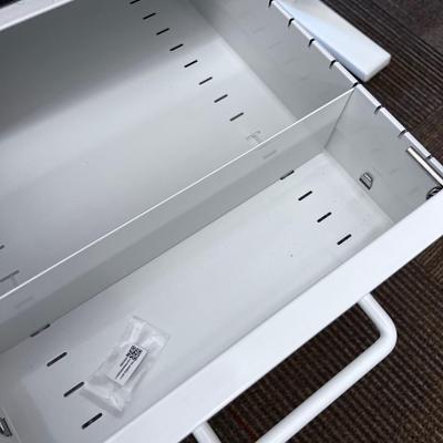POPPIN Series L Adjustable Height Desk Top, White 