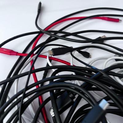 Pile of USB Cables 