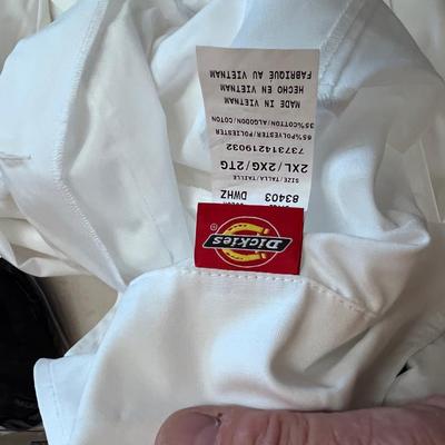 2 White Dickies Lab Coats 