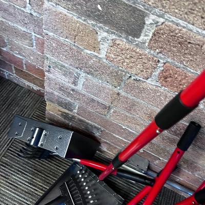 Poop Scoop with Extendable Handles Red