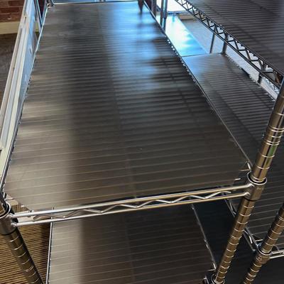 3 Racks on Wheels 48" Wide. 