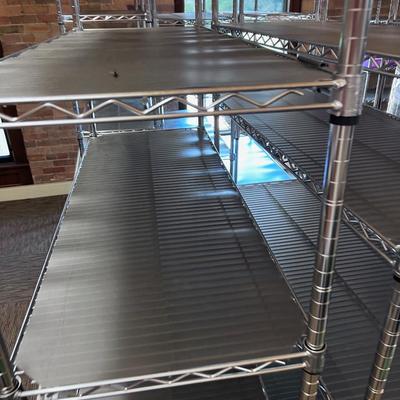 3 Racks on Wheels 48" Wide. 