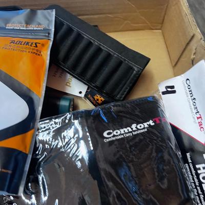 Box Top of Flash lights and tools