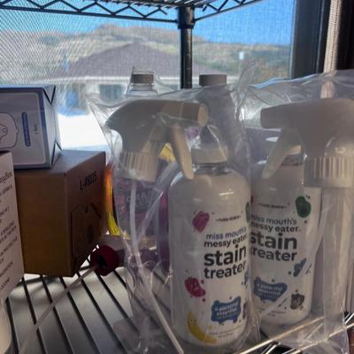 2 Shelves of Cleaning Products lots of Dish soap and Dish washer Gel 