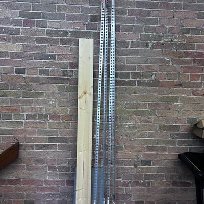 L Shaped Channel, wood and a piece of tile. 