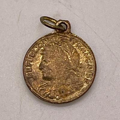Vintage French Republique Francaise Medallion pendant coin