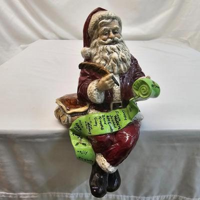 Trio of Ceramic Santa Christmas Figures (BS-JS)