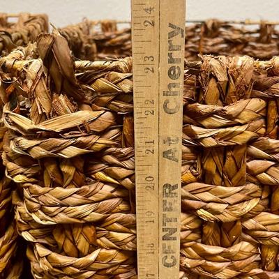 Pair of Wicker Laundry Baskets with Lids