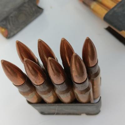 Ammunition in Enbloc clips - Marked C 7 7 6 - 88 Rounds with Clips