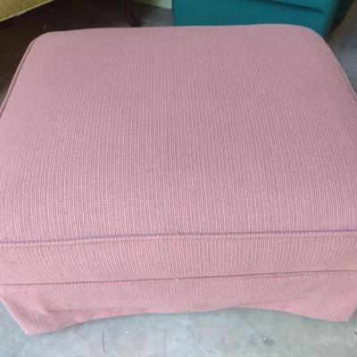 Upholstered Ottoman on Castors