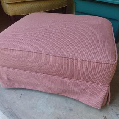 Upholstered Ottoman on Castors