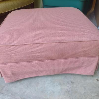 Upholstered Ottoman on Castors