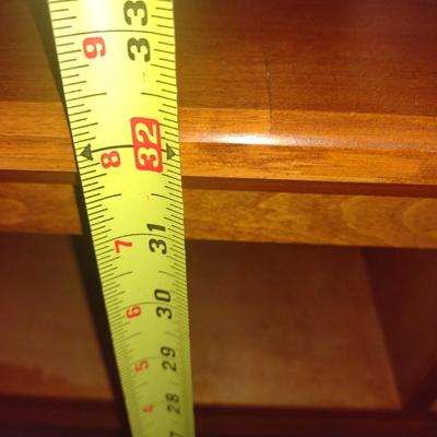 Solid Wood Cherry Office or Library Desk Hutch