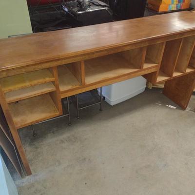 Solid Wood Cherry Office or Library Desk Hutch