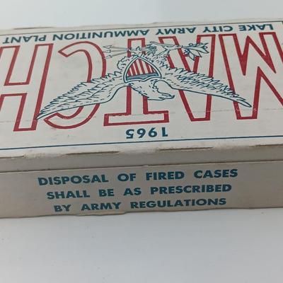 1965 MATCH - 7.62 MM Match Ammunition - Lake City Army Ammunition Plant