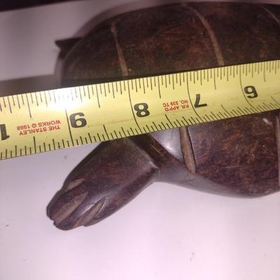 Wood Hand Carved Sea Turtle