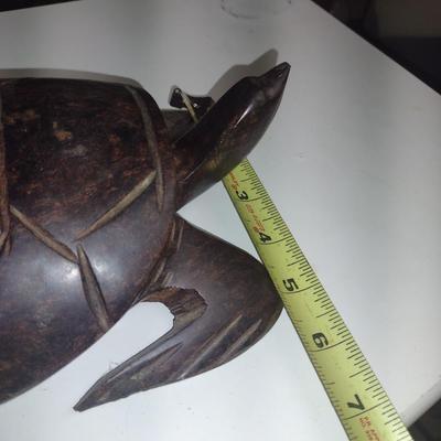 Wood Hand Carved Sea Turtle