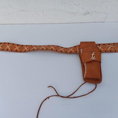 Leather Pistol holster with Belt