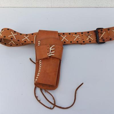 Leather Pistol holster with Belt