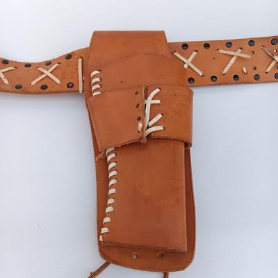 Leather Pistol holster with Belt