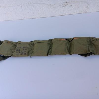 NATO Bandoleer with 7.62 mm Ball M 80 5 Round clips LC 12599 - 60 Rounds