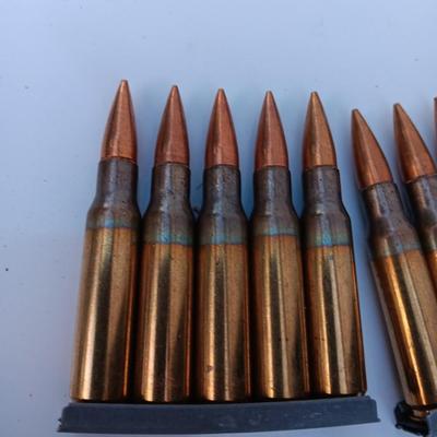 NATO Bandoleer with 7.62 mm Ball M 80 5 Round clips LC 12599 - 60 Rounds