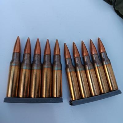 NATO Bandoleer with 7.62 mm Ball M 80 5 Round clips LC 12599 - 60 Rounds