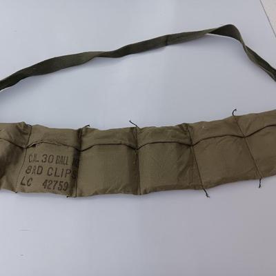 NATO Bandoleer with CAL 30 BALL M3 8 Round Clips LC 42759