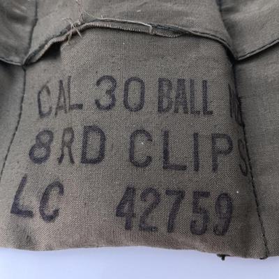 NATO Bandoleer with CAL 30 BALL M3 8 Round Clips LC 42759