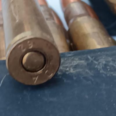 Canvass Ammunition belt / Pouch with Ammunition - 128 total rounds - DA 62 Marked