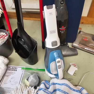 Bissel and Black+Decker Vacuums and More Cleaning Items (BS-JS)