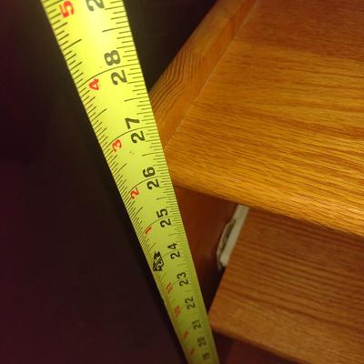 Laminate Wood Grain Finish Office Worktable or Printer Stand on Castors