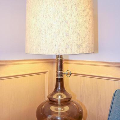 Lot 2: Mid Century Modern HUGE faux kerosene style table Lamp